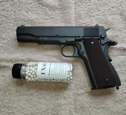 KWC Colt 1911 [шары, 6.0 мм, блоубэк, металл]. Цена вниз.