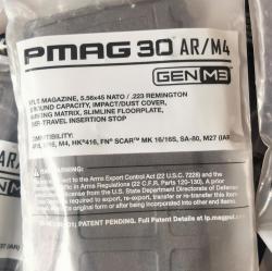 Магазины Magpul PMAG GEN M3 на 30 патронов 5.56x45/.223rem АR15/M4 (MAG557-BLK) 