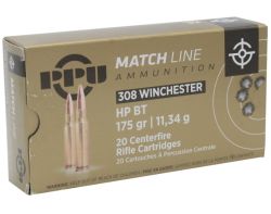 Патрон 308 PPU HP BT Match 11,34гр