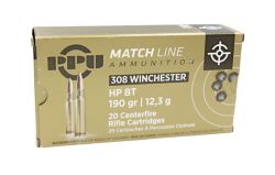 Патрон 308 PPU HP BT Match 12,3гр