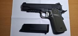 Пистолет пневм KP-05.GAS M1911 COLT GBB Hi-Capa 6" GAS ODG (KJW)