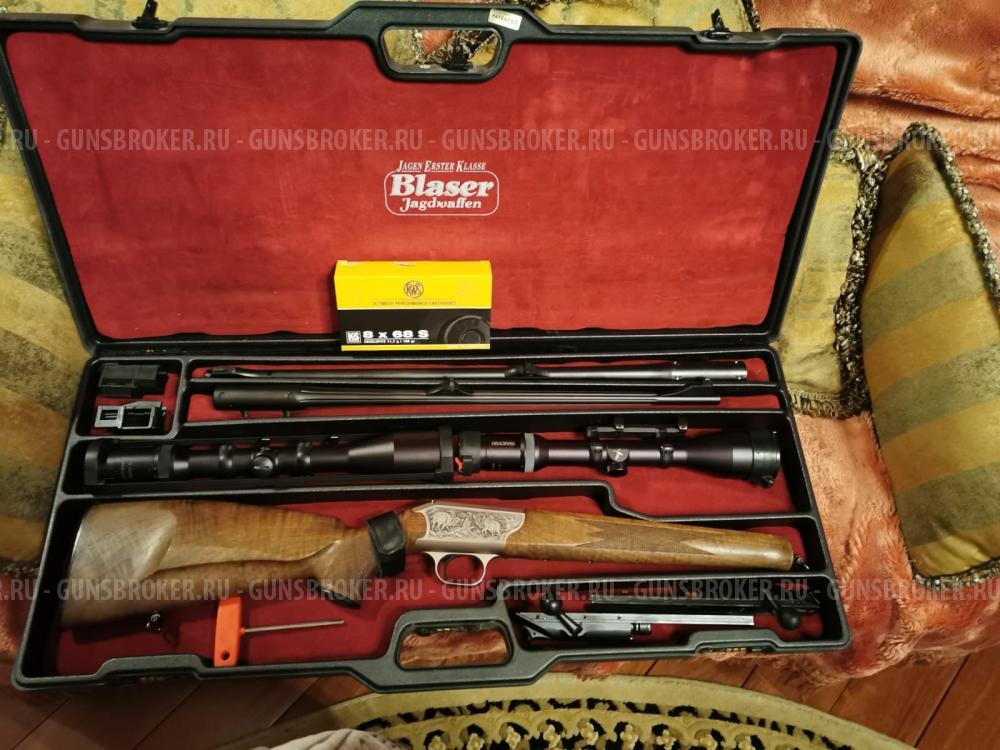 BLASER R93 два ствола 8*68S и 223REM и 2 прицела Svarovski