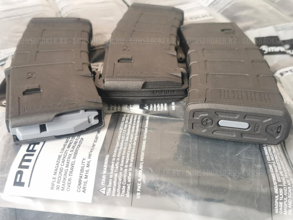 Магазины Magpul PMAG GEN M3 на 30 патронов 5.56x45/.223rem АR15/M4 (MAG557-BLK) 
