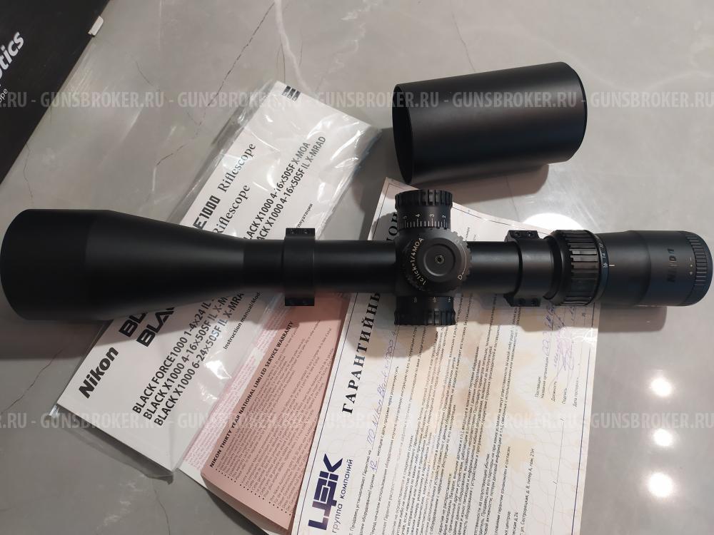 Оптический прицел Nikon Black X-1000 4-16x50SF X-MOA
