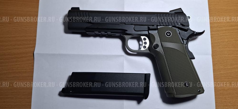Пистолет пневм KP-05.GAS M1911 COLT GBB Hi-Capa 6" GAS ODG (KJW)